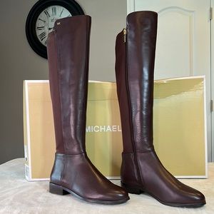 Closet Closing Sale! Michael Kors Bromley Brown Riding boot Size 5.5
